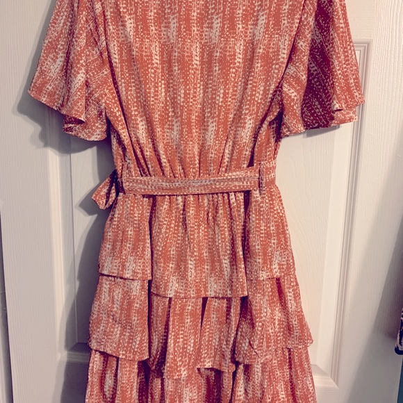 Boutique Ruffle minidress in SM dark peach - Picture 2 of 3